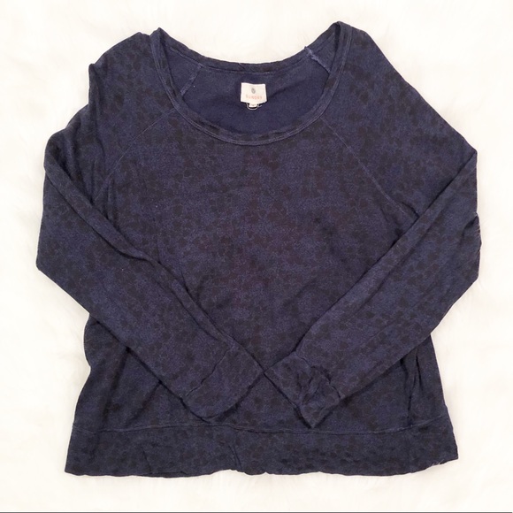 Sundry Tops - Sundry blue/black printed long sleeve top size 2